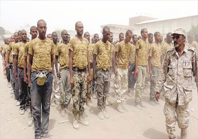 تدريب عناصر الجيش اليمني في عدن